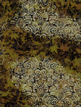 David Setlow 7025-AutumnScroll - handgefertigter Teppich,  tibetisch (Indien), 100 Knoten Qualität